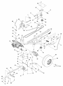 Part Location Diagram of 7102396 Snapper Wheel Assembly