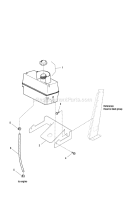 Part Location Diagram of 7300653BM Snapper Bracket, Tank