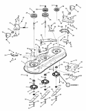 46 Mower Housing Assembly Diagram and Parts List for CSLT23460 7800344 Snapper Lawn Tractor