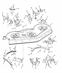 52 Mower Housing Assembly Diagram and Parts List for CSLT24520 7800345 Snapper Lawn Tractor