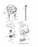 Engine Group Diagram and Parts List for CSLT23460 7800344 Snapper Lawn Tractor
