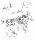 52 Deck Housing Suspension Assembly Diagram and Parts List for CSLT24520 7800345 Snapper Lawn Tractor