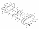 Transmission Assembly Diagram and Parts List for SMT35 80520 Snapper Tiller