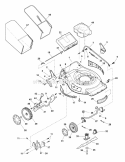 Deck  Engine Group Diagram and Parts List for S19550FC  Snapper Lawn Mower