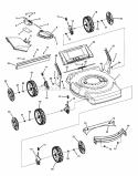 Deck Assembly (Push) Diagram and Parts List for S2265FC 7800262 Snapper Lawn Mower