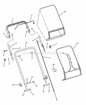Handles  Controls (Push) Diagram and Parts List for S2265FC 7800262 Snapper Lawn Mower