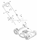 Handle Group Diagram and Parts List for SP70  Snapper Lawn Mower