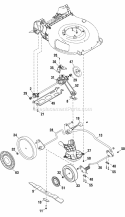 Part Location Diagram of 703550 Murray AXLE ASSEMBLY, FRONT