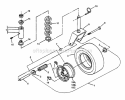Caster Wheel  Tire Assembly Diagram and Parts List for SPE1250KW  Snapper Lawn Mower