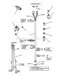 Electrical Wiring (Manual Start) Diagram and Parts List for SPLH153KW 7082435 Snapper Lawn Mower