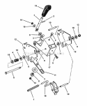 Tracking Control Assembly Diagram and Parts List for SPLH153KW 7082435 Snapper Lawn Mower
