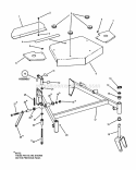 Part Location Diagram of 7042479 Snapper Weldment, 52 Deck Frame