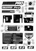 Decal Group Diagram and Parts List for SPLH153KW 7082435 Snapper Lawn Mower
