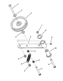 Power Unit Idler Assembly Diagram and Parts List for SPLH153KW 7082435 Snapper Lawn Mower