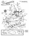 Part Location Diagram of 7500076 Snapper Assembly, Discharge Chute, 52 Deck
