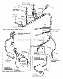 Electrical Components (Manual Start) Diagram and Parts List for SPLH140KWE 84276 Snapper Lawn Mower