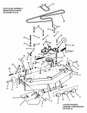 48 52  61 Mower Deck Assembly (Adjustable Height) (Part 1) Diagram and Parts List for SPLH140KWE 84276 Snapper Lawn Mower