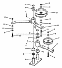 52 Deck Idler Assembly Diagram and Parts List for SPLH140KWE 84276 Snapper Lawn Mower