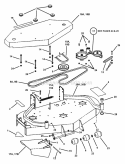 48  52 Mower Deck Assembly (Fixed Height) Diagram and Parts List for SPLH140KWE 84276 Snapper Lawn Mower