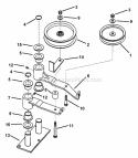48  61 Deck Idler Assembly Diagram and Parts List for SPLH140KWE 84276 Snapper Lawn Mower