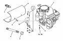 Engine Group Diagram and Parts List for SPLH141KW 84394 Snapper Lawn Mower
