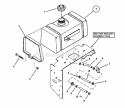 Fuel Tank Assembly Diagram and Parts List for SPLH141KW 84394 Snapper Lawn Mower