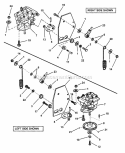 Pump And Shelf Assemblies Diagram and Parts List for SPLH141KW 84394 Snapper Lawn Mower