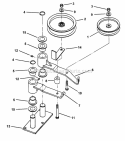 48  61 Deck Idler Assembly Diagram and Parts List for SPLH141KW 84394 Snapper Lawn Mower