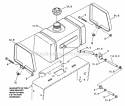 Fuel Tank Assembly Diagram and Parts List for SPL1250KW  Snapper Lawn Mower