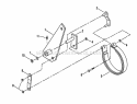 Brake Assembly Diagram and Parts List for SPL1250KW  Snapper Lawn Mower