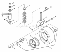 Caster Wheel  Tire Assembly Diagram and Parts List for SPL1250KW  Snapper Lawn Mower