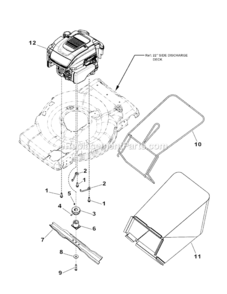 Part Location Diagram of 128T02-0740-B3 Snapper Engine, Bands, 700 Ser, X-Spec