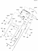 Handles  Controls Group Es Diagram and Parts List for SPV22725E 7800838 Snapper Lawn Mower