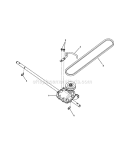 Transmission Group Diagram and Parts List for SPV22725HW 7800831 Snapper Lawn Mower