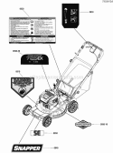 Part Location Diagram of 7105307 Snapper Decal, Control, Murray Vs, Euro