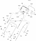 Handles  Controls Group Diagram and Parts List for SPV22725 7800837 Snapper Lawn Mower