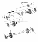 Front  Rear Wheels Diagram and Parts List for SPVH21675 7800441 Snapper Lawn Mower