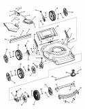 Deck Assembly Diagram and Parts List for SPVH22675 7800606 Snapper Lawn Mower
