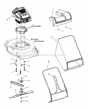 Engine Blade  Grass Bag Diagram and Parts List for SPVH22675 7800606 Snapper Lawn Mower