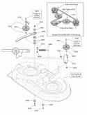 42 Mower Deck - Clutch Group Diagram and Parts List for NXT2242 2691023 Snapper Lawn Tractor