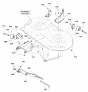 42 Mower Deck - Height Adjustment  Roller Bar Group Diagram and Parts List for NXT2242 2691023 Snapper Lawn Tractor