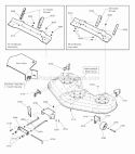 46 Mower Deck - Height Adjustment Group Diagram and Parts List for ESPX2046  Snapper Lawn Tractor