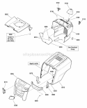 Hood Grille  Dash Group Diagram and Parts List for ESPX2046  Snapper Lawn Tractor