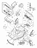 Mower Deck Group Diagram and Parts List for NSPXV2270E  Snapper Lawn Mower