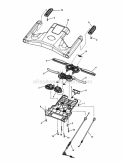 Drive Control Assembly Diagram and Parts List for NSPXV2270HW  Snapper Lawn Mower