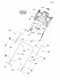 Handles  Controls Group - Electric Start Diagram and Parts List for SPXV22725E  Snapper Lawn Mower