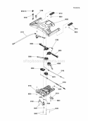 React Drive Control Assembly Electric Start Diagram and Parts List for SPXV22725E  Snapper Lawn Mower