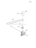 Transmission Group Diagram and Parts List for SPXV22725  Snapper Lawn Mower