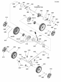 Wheels Group Single Point Hoc Diagram and Parts List for SPXV22725  Snapper Lawn Mower