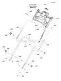 Handles  Controls Group - Manual Start Diagram and Parts List for SPXV2270E  Snapper Lawn Mower